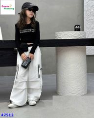 Quần Chaoboy trắng túi hộp dây kéo