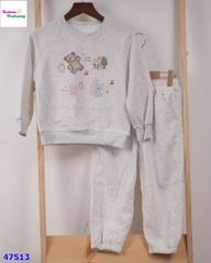 Set bộ dài xám gấu