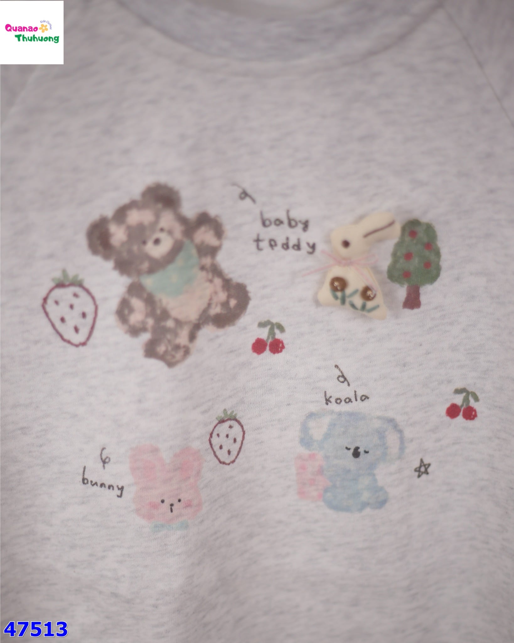 Set bộ dài xám gấu