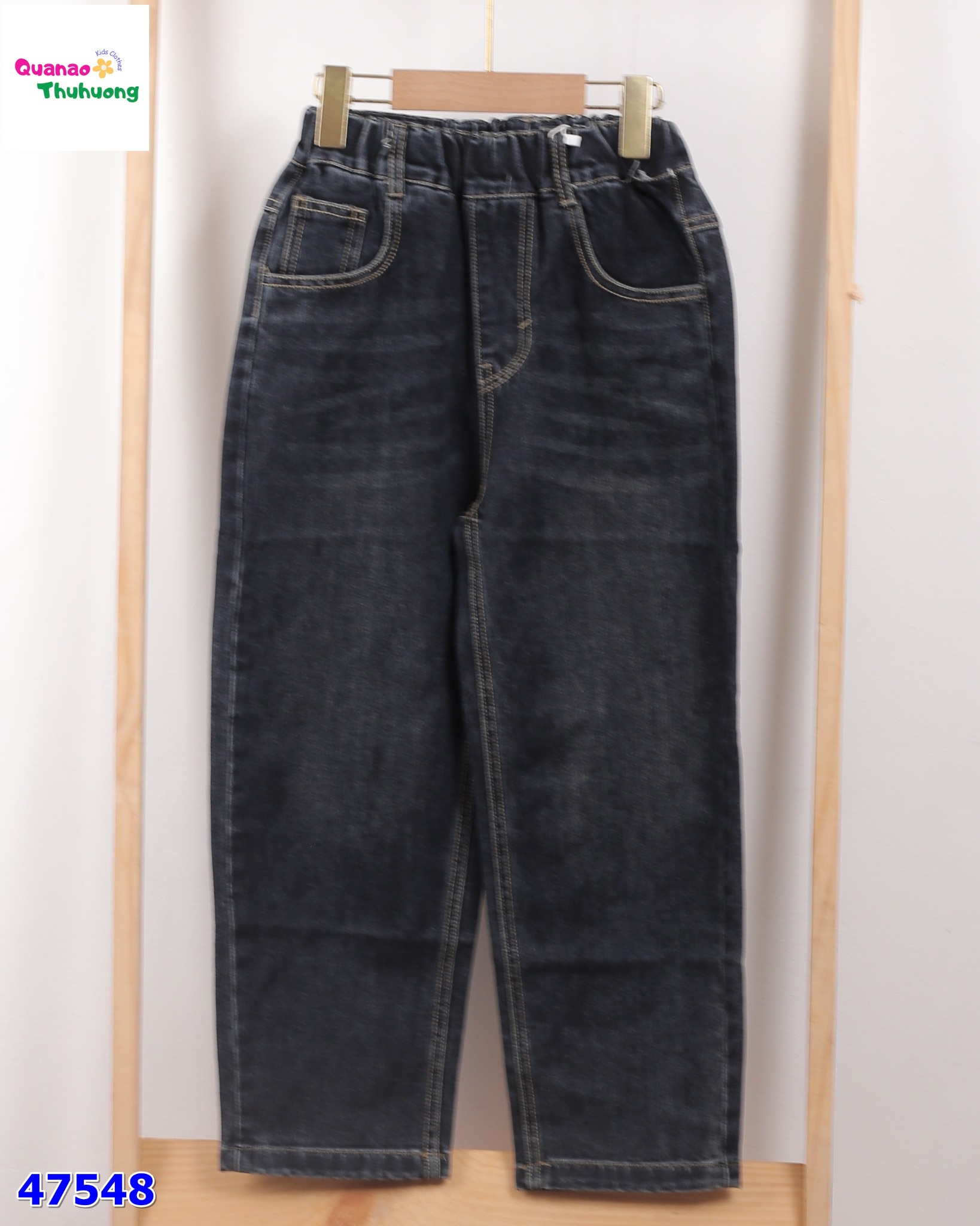 Quần jean xanh đen R!