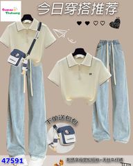 Áo polo kem Miu Miu