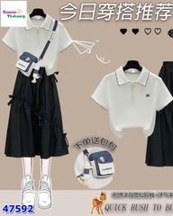 Áo polo trắng Miu Miu