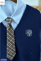 Set áo sơ mi & gile xanh RB