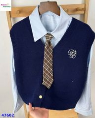 Set áo sơ mi & gile xanh RB