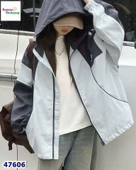 Áo khoác Pipizhu xanh phối đen B