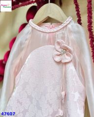 Áo dài Cúc Chi hồng thêu hoa