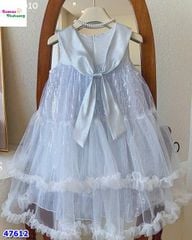 Đầm tiệc Cici màu bạc đính cườm