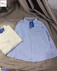 Áo sơ mi Okadi xanh dài tay