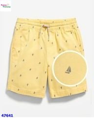 Quần short kaki vàng chấm bi