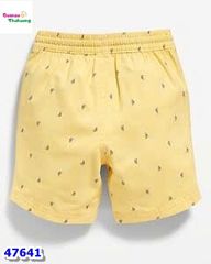 Quần short kaki vàng chấm bi