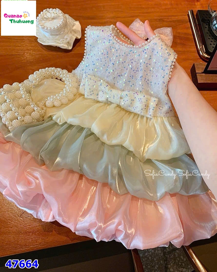 Đầm công chúa Sofia tầng 3 màu