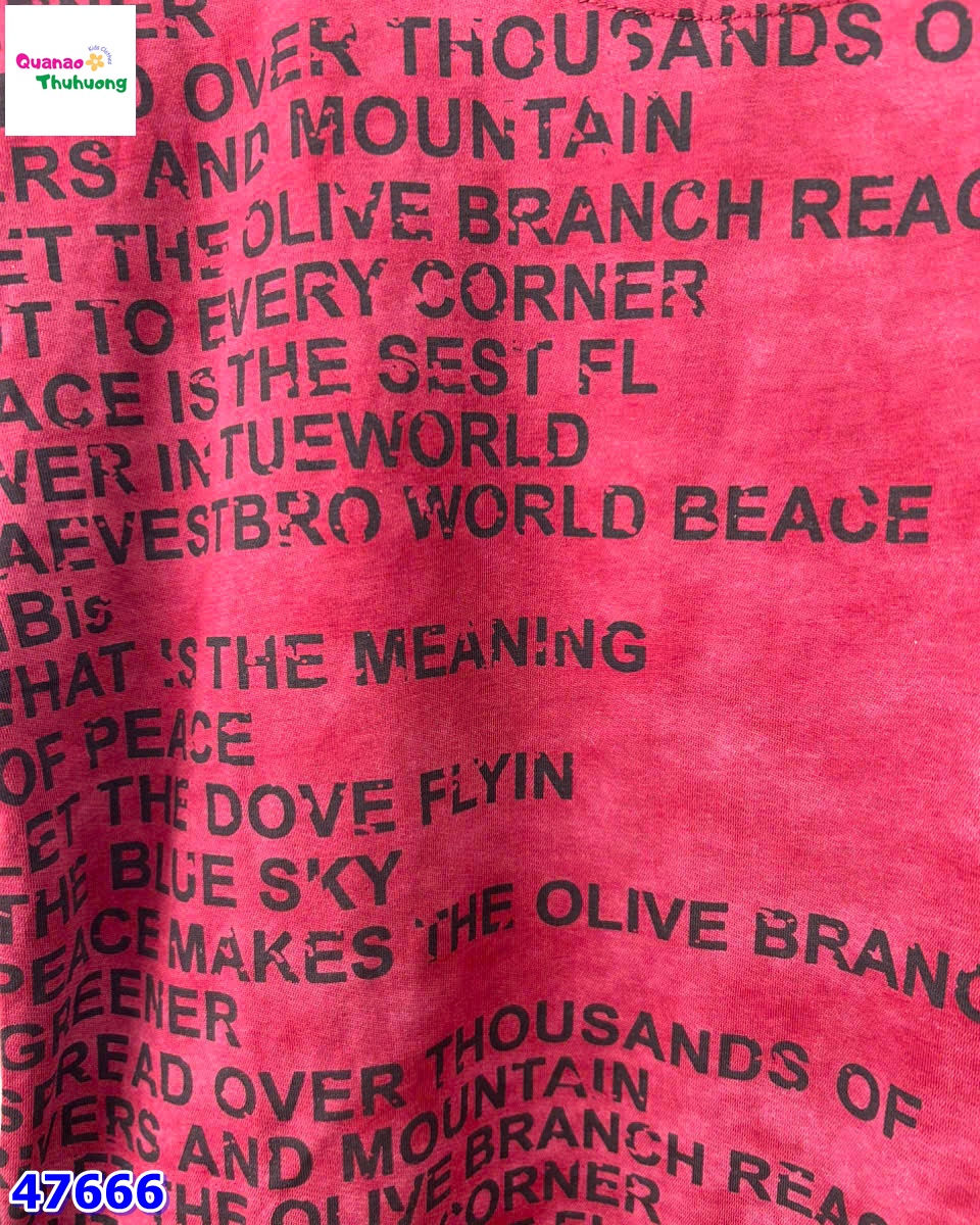 Set bộ đỏ in chữ