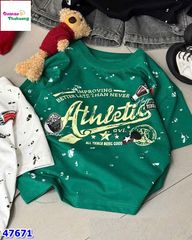 Áo xanh lá gấu bông