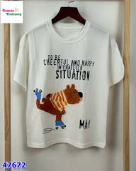 Áo Cola&Ice trắng gấu