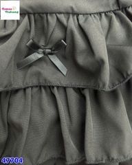 Chân váy tầng đen nơ