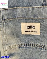 Quần short jean túi hộp Alo