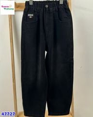 Quần jean dài đen túi versase