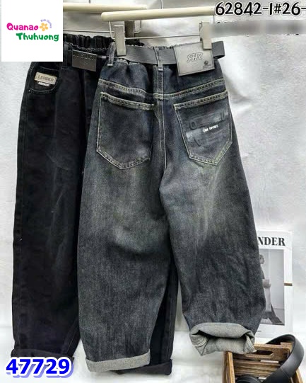 Quần jean dài xanh túi OUAC