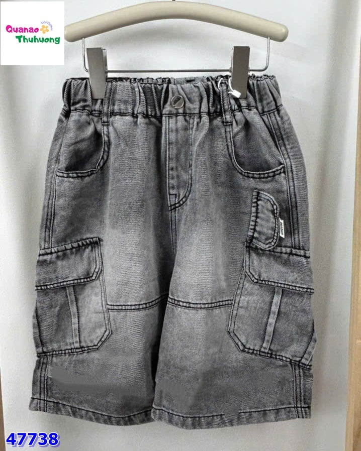 Quần short jean YYS xám