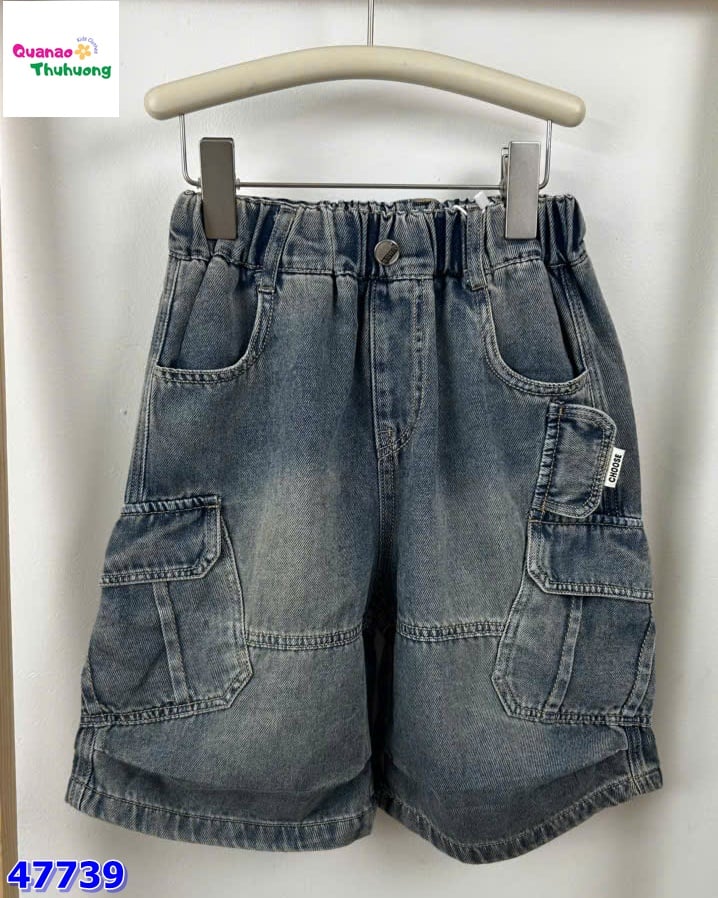 Quần short jean YYS xanh