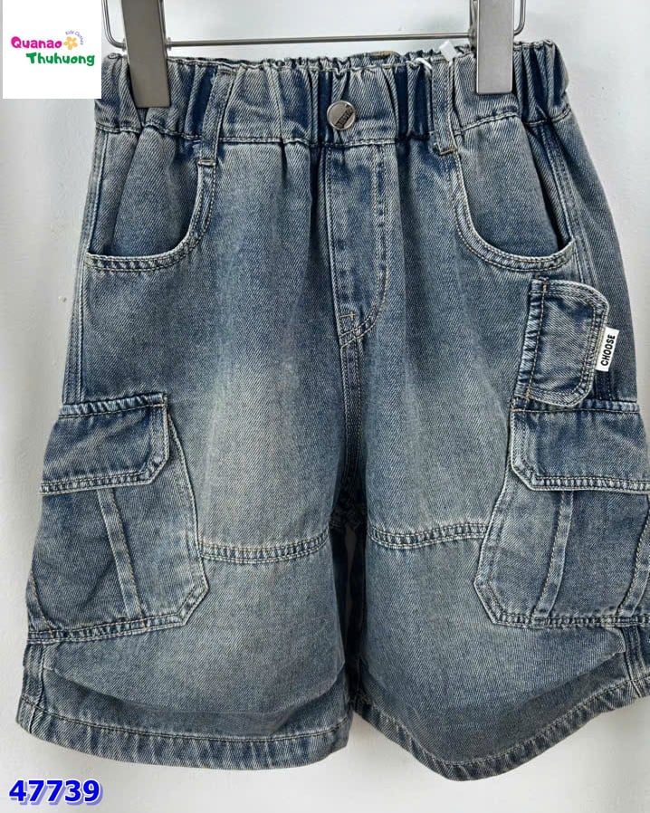 Quần short jean YYS xanh