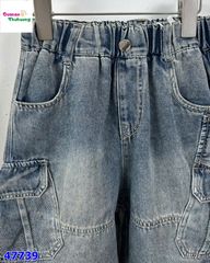 Quần short jean YYS xanh