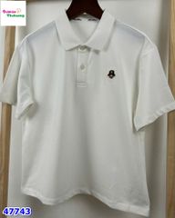 Áo Banbino polo trắng gấu