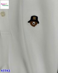 Áo Banbino polo trắng gấu