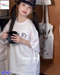 Áo Banbino trắng NY tím