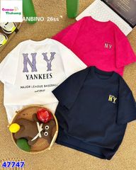 Áo Banbino trắng NY tím