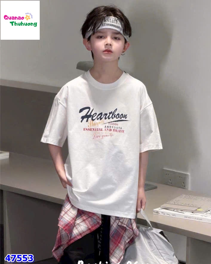 Áo Banbino trắng Hearboon