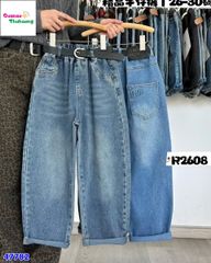 Quần jean xanh đậm túi DRZA