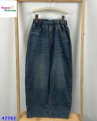 Quần jean xanh đậm túi DRZA