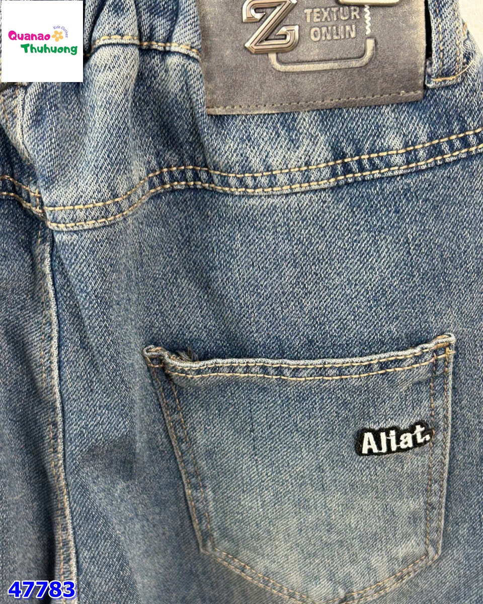 Quần jean xanh đậm túi Aliat