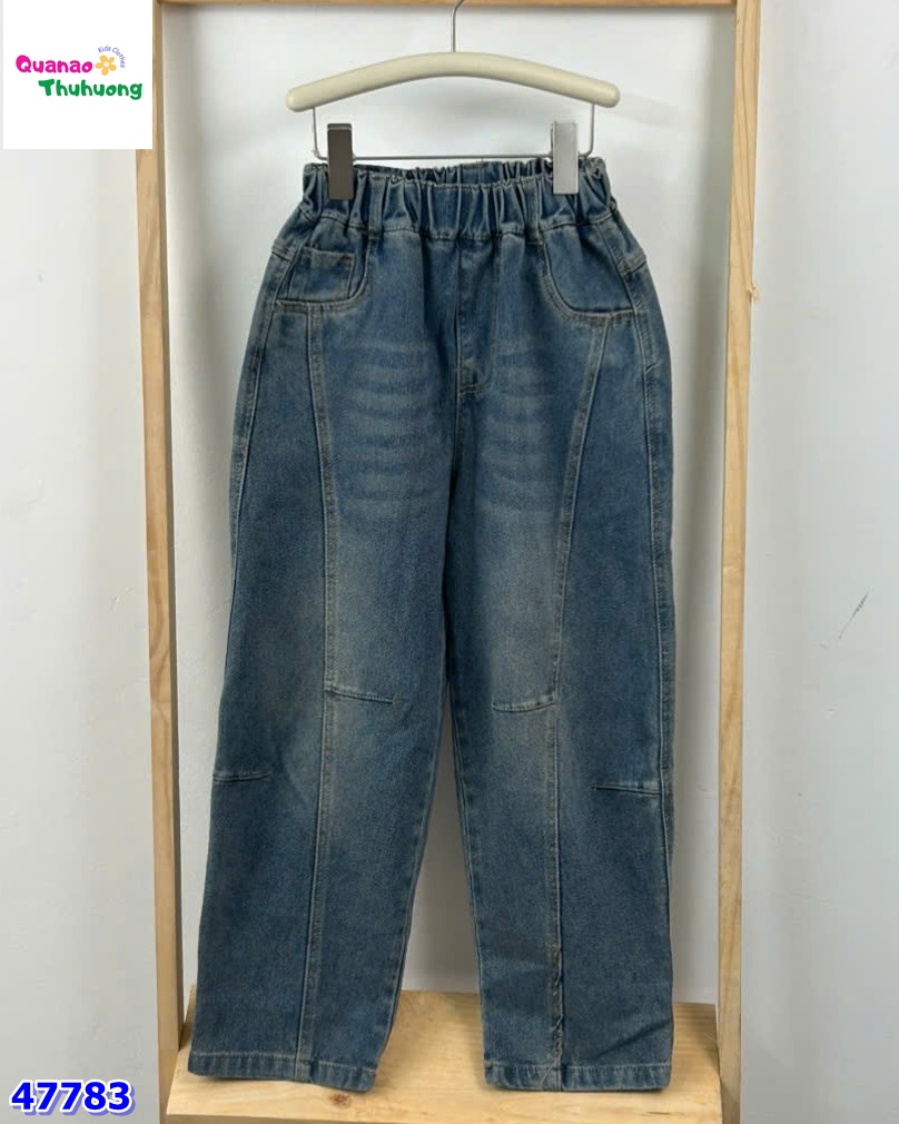 Quần jean xanh đậm túi Aliat