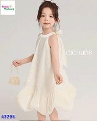 Đầm Cici trắng kim sa lấp lánh