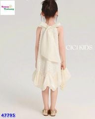 Đầm Cici trắng kim sa lấp lánh