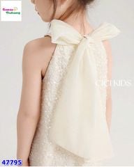 Đầm Cici trắng kim sa lấp lánh
