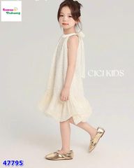 Đầm Cici trắng kim sa lấp lánh