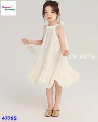 Đầm Cici trắng kim sa lấp lánh