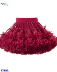 Chân váy tutu đỏ đính nơ