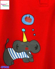 Áo polo đỏ con voi