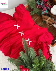 Đầm Azuri đỏ đính nơ