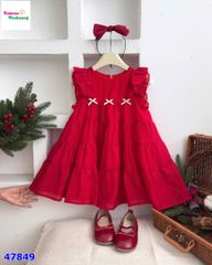 Đầm Azuri đỏ đính nơ