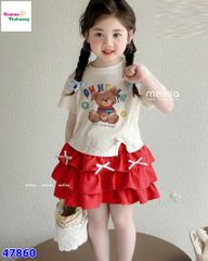 Set váy MLS kem gấu Oh Hello