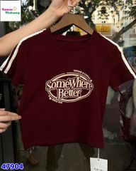 Áo thun đỏ Somewhere