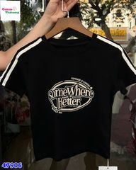 Áo thun đen Somewhere
