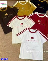 Áo thun kem chữ M