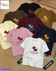 Áo thun hồng con chó