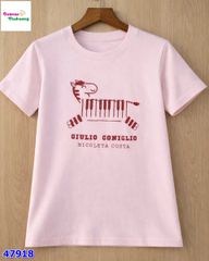 Áo thun hồng ngựa vằn